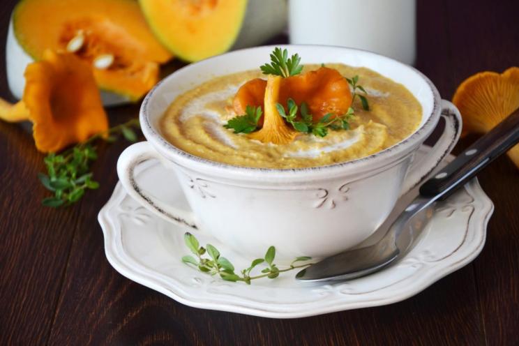 Chanterelle and Pumpkin Puree Soup Chanterelle and Pumpkin Puree Soup