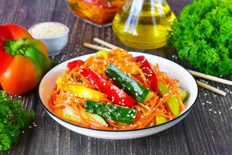 Spicy Korean Cucumber and Carrot Salad Spicy Korean Cucumber and Carrot Salad