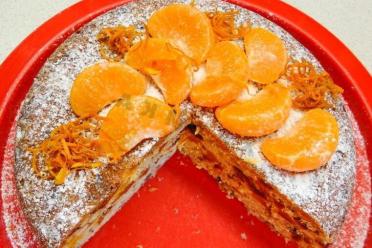 Tangerine Christmas Cake in a Slow Cooker