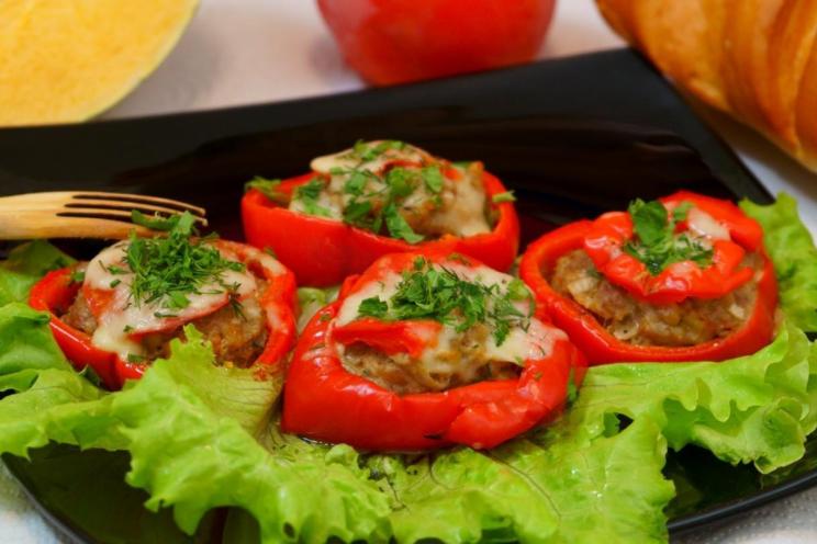 Stuffed Bell Pepper Rings