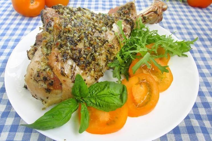 Garlic Roasted Turkey Drumstick Delight