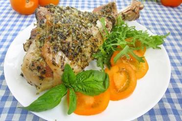 Garlic Roasted Turkey Drumstick Delight