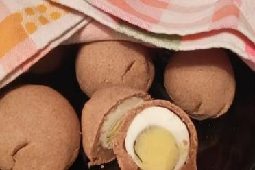 Rye Egg-Filled Kokurki Pies
