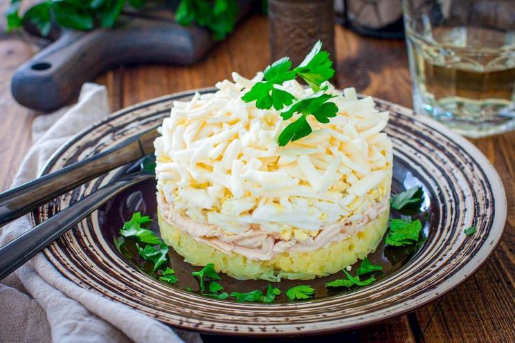 Cheese-Melt Chicken Salad