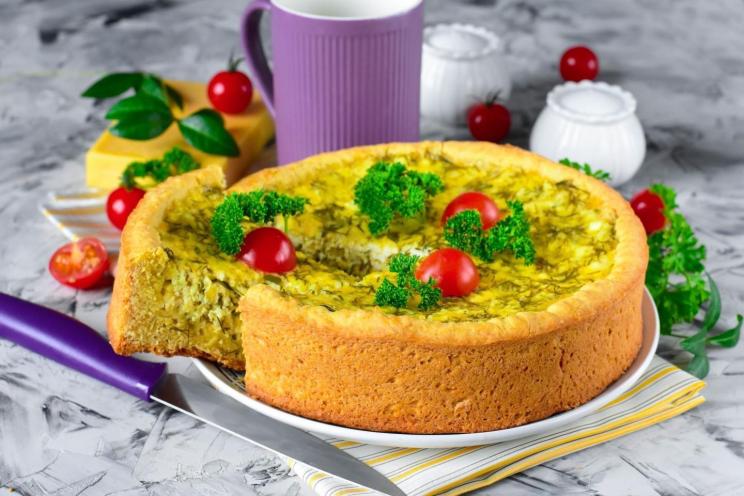Cheese and Cottage Cheese Savory Pie Cheese and Cottage Cheese Savory Pie