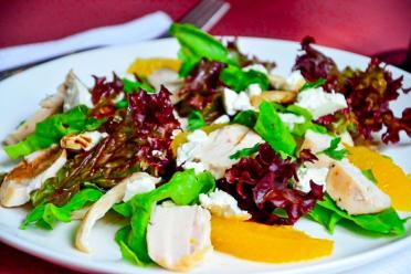 Citrus Chicken and Cheese Salad
