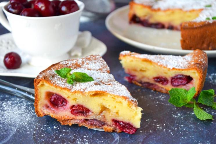 Cherry & Sour Cream Jellied Pie
