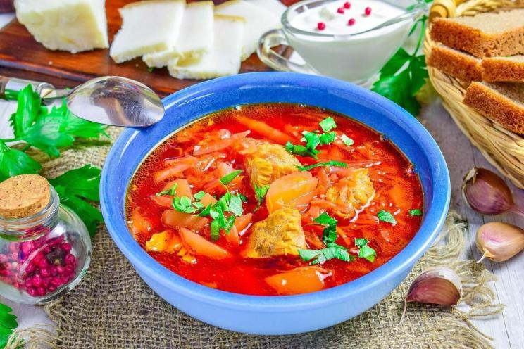 Beet and Pork Borscht