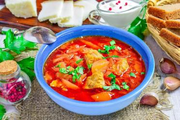 Beet and Pork Borscht