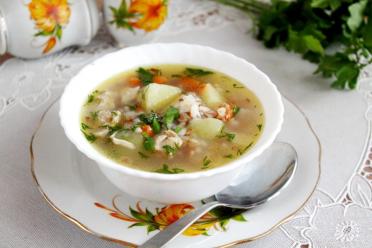 Belarusian Krupnik Soup with Buckwheat and Potatoes