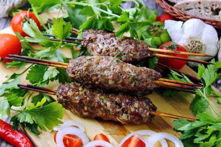 Oven-Baked Minced Meat Lula Kebab Skewers