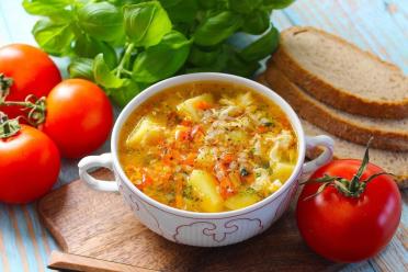 Hearty Buckwheat and Egg Broth Soup