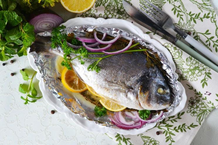 Oven-Baked Lemon Dorado in Foil