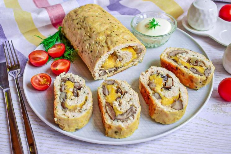 Oven-Baked Chicken Roll